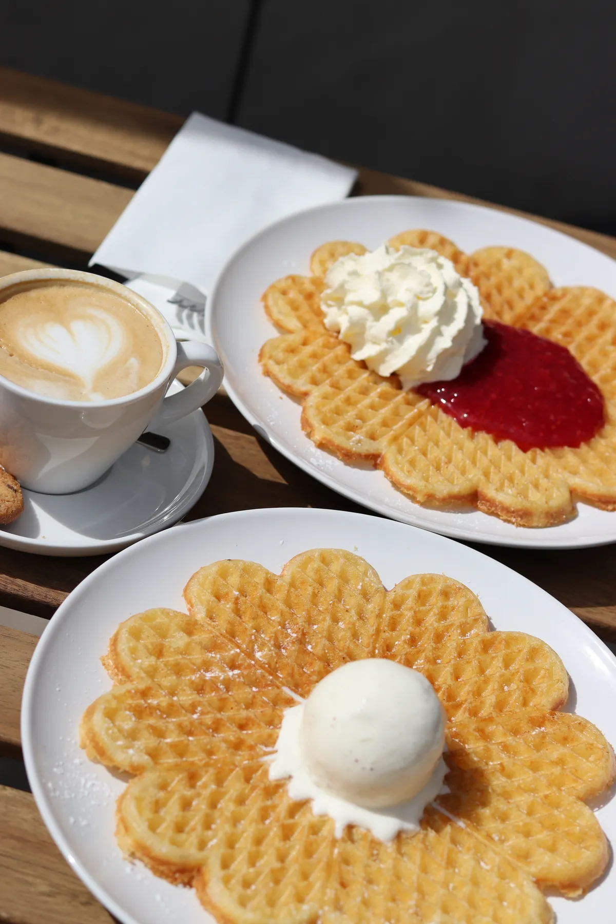 Våfflor och kaffe